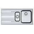 lavello 1 vasca e mezza (100x50cm) srx 651 smart inox spazzolato 101 0356 888