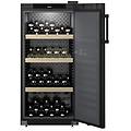 wsbl4201 cantina vino a libera installazione wsbl 4201 con porta piena nero e telaio nero da 60 cm
