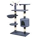 - albero per gatti con tiragraffi sisal 125 cm blu scuro