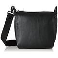 - mellow leather tracolla borsa donna nero 9x21x24 centimeters (b x h x t)