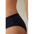 slip in cotone vita semi-alta donna blu taglia 2