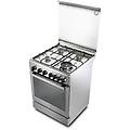 cucina con forno a gas/pianale a gas pgvx 64 lsg inox