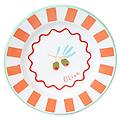 bon appetit piatto smaltato fatto a mano design oliva 25 cm durevole leggero ideale per pranzi