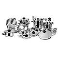 batteria pentole inox 24 pz dietetica cromo lucido 010500000003