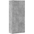 - scarpiera grigio cemento 80x39x178 cm in legno multistrato