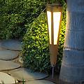tecka torcia solare a led con sensore 52 cm teak