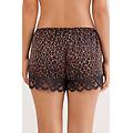 pantaloncini in raso di viscosa stampa animalier sensual attitude donna stampa taglia s