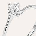 anello solitario valentino firmamenti oro bianco diamante collezione firmamenti misura 52 oro