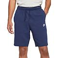 Nike Sportswear Club Fleece M Pantaloncini Uomo Blu Midnight Navy Bianco S