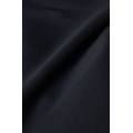 maglia manica corta girocollo in raso di seta donna nero taglia m