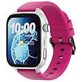 savewatch plus 2 4g gps 1. 85 amoled bianco/rosa ip68 pulsossimetro sos bambini