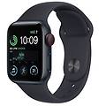 watch se gps + cellular 40mm cassa in alluminio color mezzanotte con cinturino sport band mezzanotte