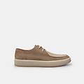 stringate in suede casual da uomo beige