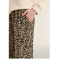 pantaloni wide leg in viscosa fantasia animalier alloveranimalier whitecap gray donna extra small