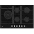 - piano cottura hill 75235 s a gas 5 fuochi gas colore nero