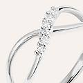anello fantasia claire oro bianco cubic zirconia collezione claire misura 50 oro bianco