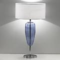 lampada da tavolo show ogiva 82 cm elemento in vetro blu
