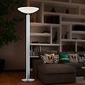 pure f lampada led da terra nichel