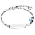 bracciale con targa bambino argento 925 gioiello kids bra 261