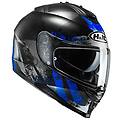 casco moto integrale is-17 shapy mc2sf nero blu taglia 2xl