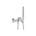 miscelatore esterno vasca con set doccia serie acquerelli aq93110cr cromato ottone