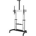 mobile tv stand girevole du ruote carrello porta tv resistente per schermi da 60-100'' con
