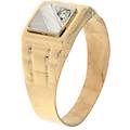 anello uomo oro giallo bianco gl100820