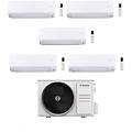 climatizzatore penta split climate 6000i 9+9+9+9+12 con 5000m 125/5 e inverter r 32 wi-fi optional