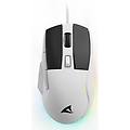mouse sgm35 usb 6400 dpi bianco rgb ptfe 6 tasti gaming