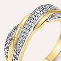 anello fascia claire oro giallo cubic zirconia collezione claire misura 59 oro giallo