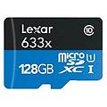 scheda microsd 633x 128gb uhs-i classe 10 u3 v30 con adattatore sd