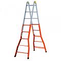 peppina a0080 2x10 gradini 4. 85 m scala in acciaio telescopica altezza stimata operativa 5. 85 m