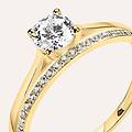 anello solitario claire oro giallo cubic zirconia collezione claire misura 59 oro giallo