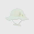 cappello in pizzo da bambina bianco taglia 4/6
