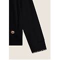 felpa donna con zip e cappuccio con interno leopardato allover animalier black donna extra small