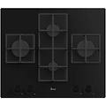 piano cottura gas 60 cm 4 fuochi nero da incasso h-hob 500 gas hvg6dc5b