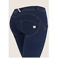 jeggings push up wr. up vita bassa superskinny dark jeans-yellow seam donna large