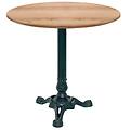 tavolo bistrot rotondo 70x70x75x70 cm (lxlxhx&oslash;) quercia/naturale struttura nero rotonda