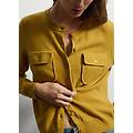 - cardigan senape in lana e cashmere con tasche donna giallo senape taglia s