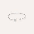 bangle silver shine argento rodiato cubic zirconia collezione silver shine bianco