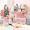 scrivania per studio dei bambini regolabile in altezza con piano inclinabile tavolo per bambini 3-12