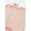 calzini a righe bambina unisex rosa 29-32