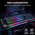 tappetino mouse rgb gxt764 23395 nero