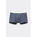 boxer in microfibra con logo uomo blu taglia 7