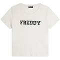 t-shirt in cotone supima con logo maculato bicolore