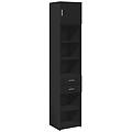 - mobile sottile nero 45x42 5x225 cm in truciolato
