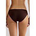 slip senza cuciture in microfibra donna marrone taglia 4