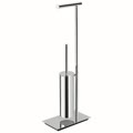square piantana con porta rotolo e porta scopino cromata codice prod b99070cr