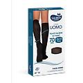 sauber linea uomo calza anatomica filato qskin 70 den taglia m antracite