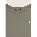 t-shirt con inserto posteriore in sangallo aloe donna extra large